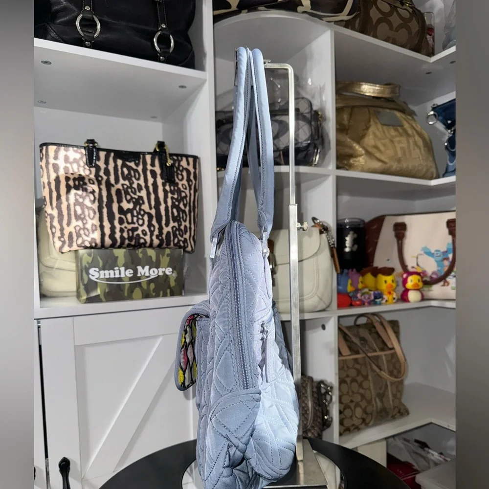 Vera Bradley Turnlock Quilted Satchel